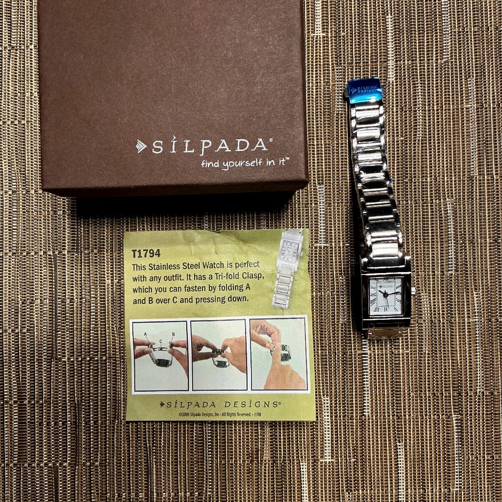 Silpada woman’s stainless steel watch